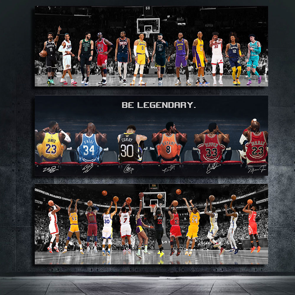 Aqua Sports Club - Basketball Sports J-James C-Curry Poster Ja