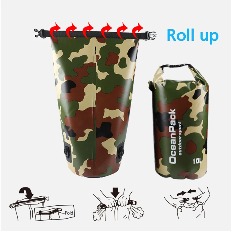 Waterproof Dry Bag Camouflage  - Dry Bag Roll Top 评论和价格