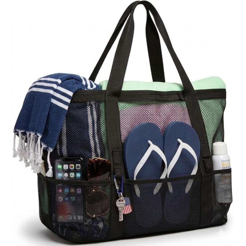 Oversized Mesh Beach Bag With  - Dry Bag Roll Top 评论和价格