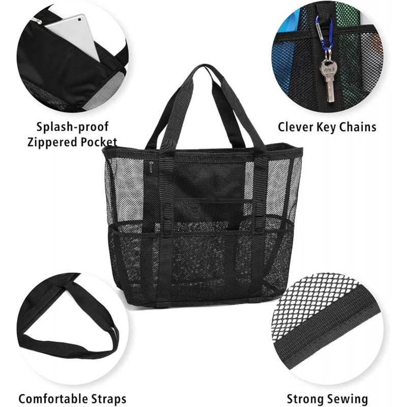 Oversized Mesh Beach Bag With  - Dry Bag Roll Top 评论和价格
