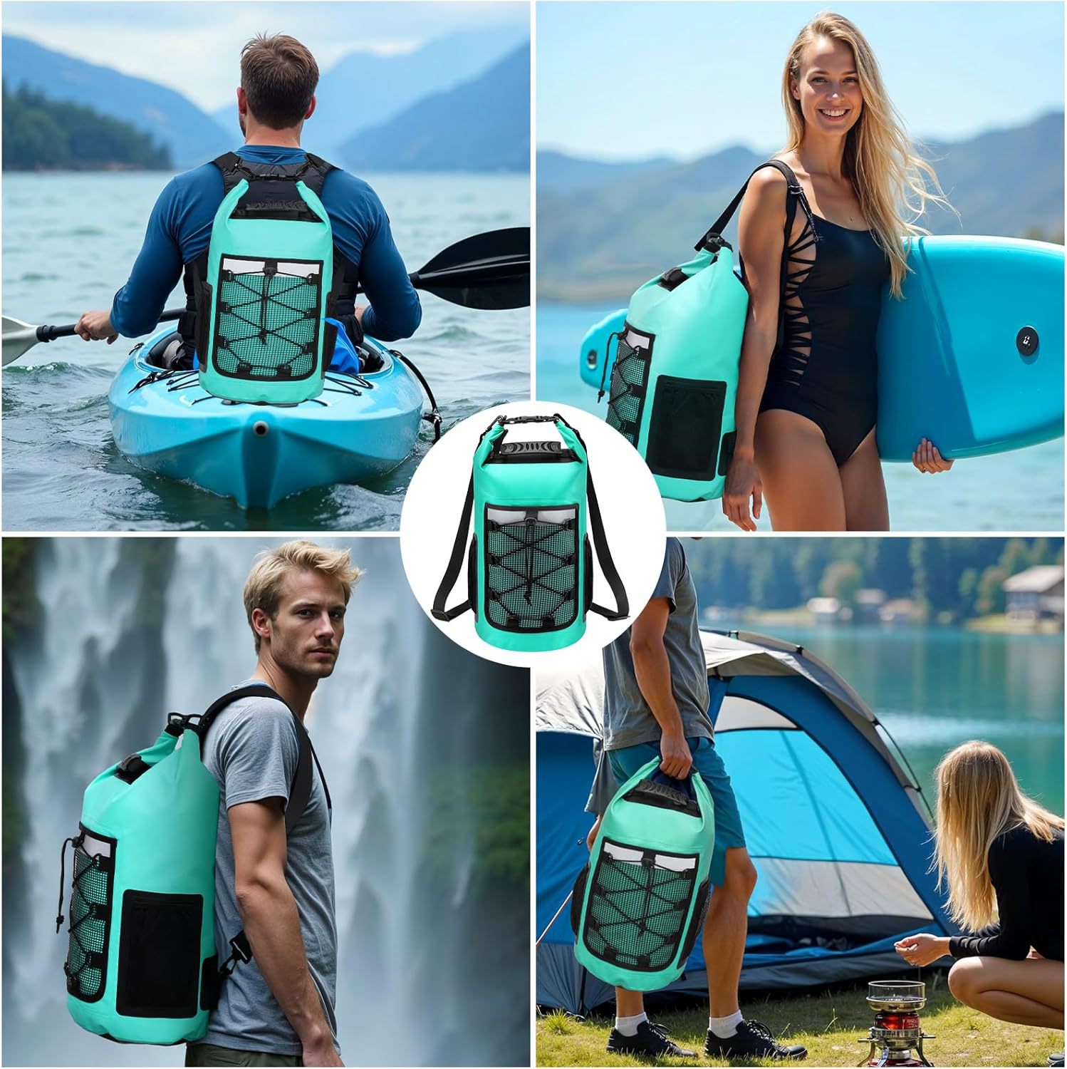 25L Waterproof Backpack Swimmi - Dry Bag Roll Top 评论和价格